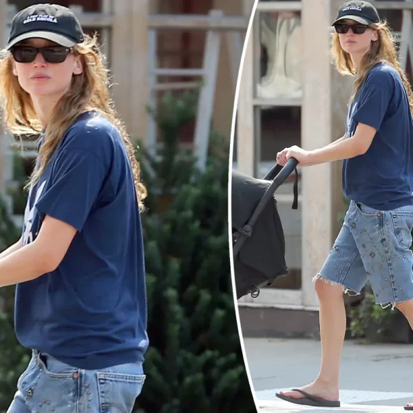 Jennifer Lawrence aposta em chinelos de US$ 40 vistos em Jennifer Aniston e Katie Holmes