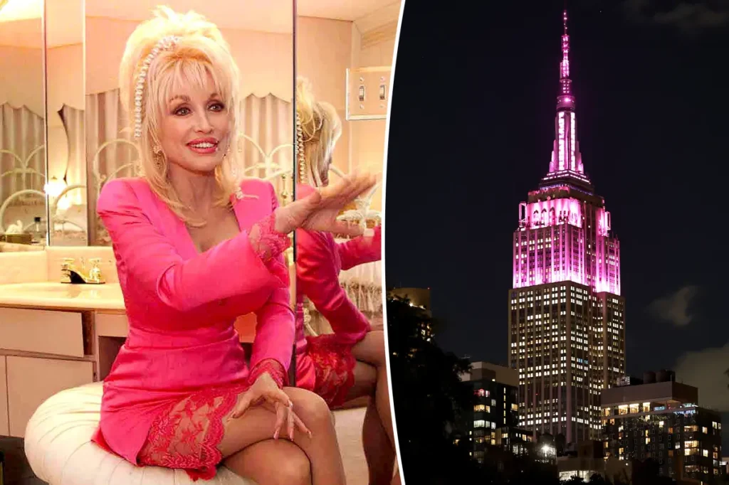 Empire State Building brilha em rosa em homenagem a Dolly Parton após morte da cantora