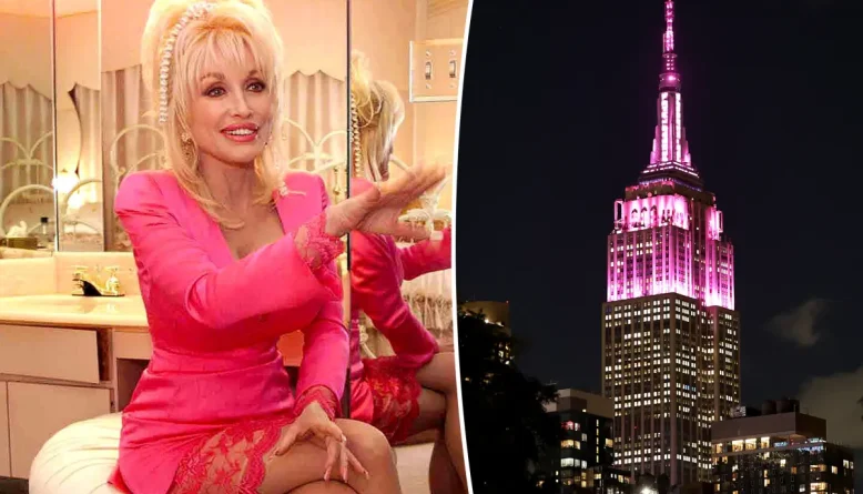 Empire State Building brilha em rosa em homenagem a Dolly Parton após morte da cantora