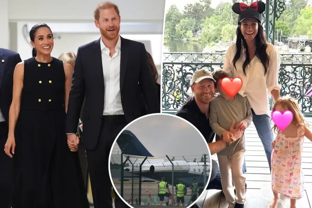 Custo do jatinho particular de Meghan Markle e príncipe Harry para viagem ao Reino Unido é revelado