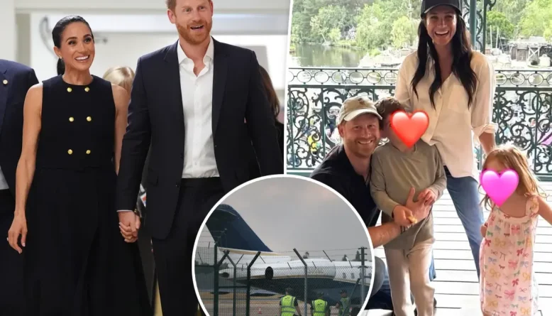Custo do jatinho particular de Meghan Markle e príncipe Harry para viagem ao Reino Unido é revelado