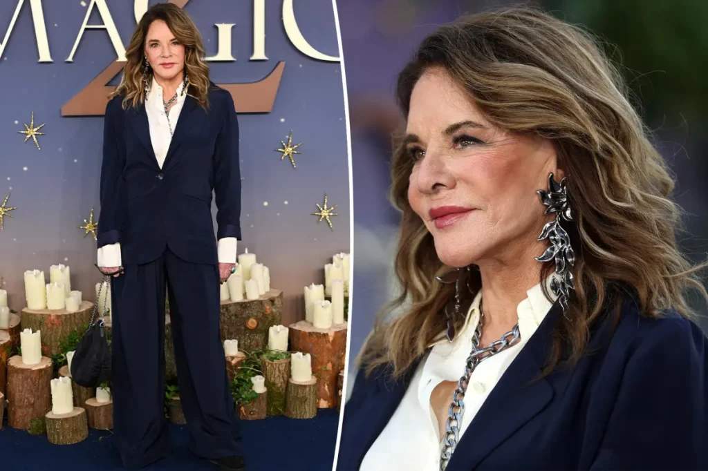Stockard Channing marca presença em evento em Londres após dois anos longe dos holofotes