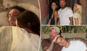 Brooklyn Beckham e Nicola Peltz postam fotos íntimas na cama enquanto David e Victoria posam em clima de harmonia familiar