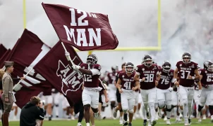 Social media has a field day with Texas A&M player for looking like a 36-year-old construction worker