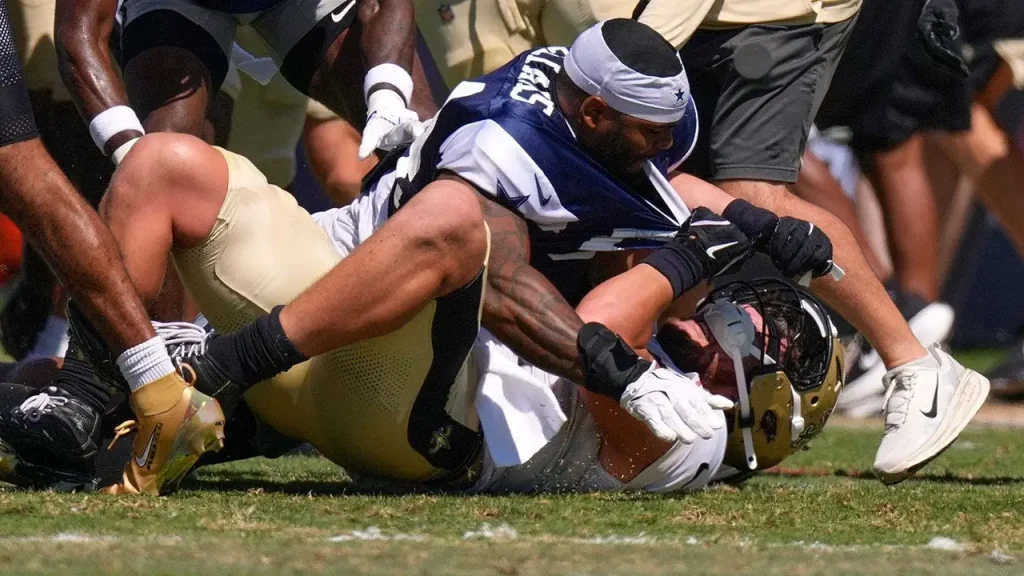 NFL multa Cowboys e Saints em US$ 500 mil após briga em treino conjunto, mas punição não atinge jogadores