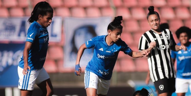 Cruzeiro goleia Botafogo por 4 a 0 e Marília assume liderança da artilharia no Brasileirão Feminino