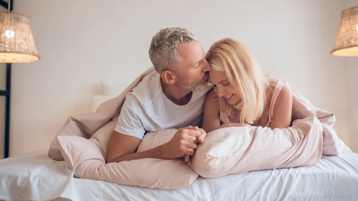 Older adults in bed