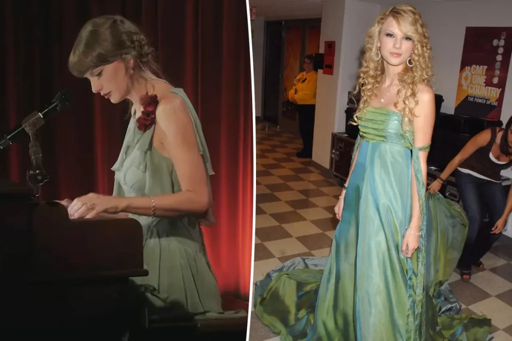 Vestido de Taylor Swift em evento do Grammy Museum reacende especulações sobre regravação do primeiro álbum