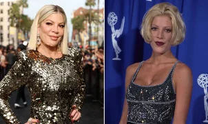 Tori Spelling steps away from the '90210MG' rewatch podcast with Jennie Garth