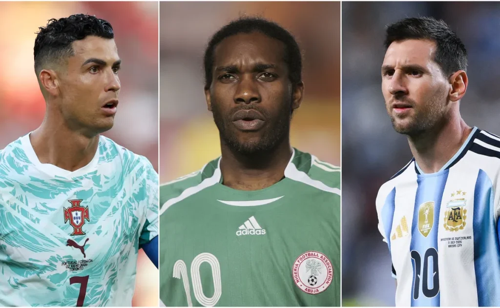 Jay-Jay Okocha elege Messi sobre Cristiano Ronaldo e explica: Messi é uma arte