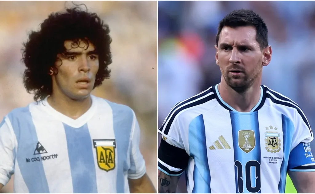 Messi e Maradona: números que separam os dois maiores ídolos da Argentina