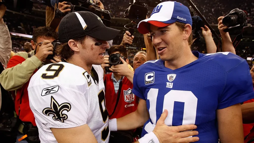 Drew Brees defende Eli Manning no Hall da Fama: É difícil contestar o que ele conquistou