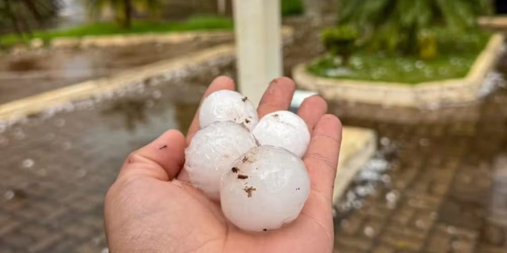 Sul, Nordeste e Norte têm alertas de chuva, granizo e baixa umidade nesta terça-feira