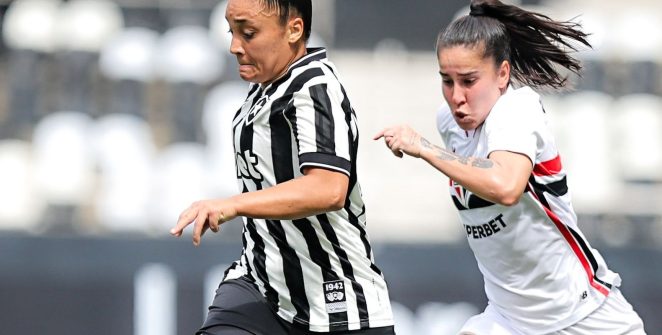 São Paulo goleia Botafogo por 5 a 1, iguala Corinthians na liderança e complica situação das Gloriosas