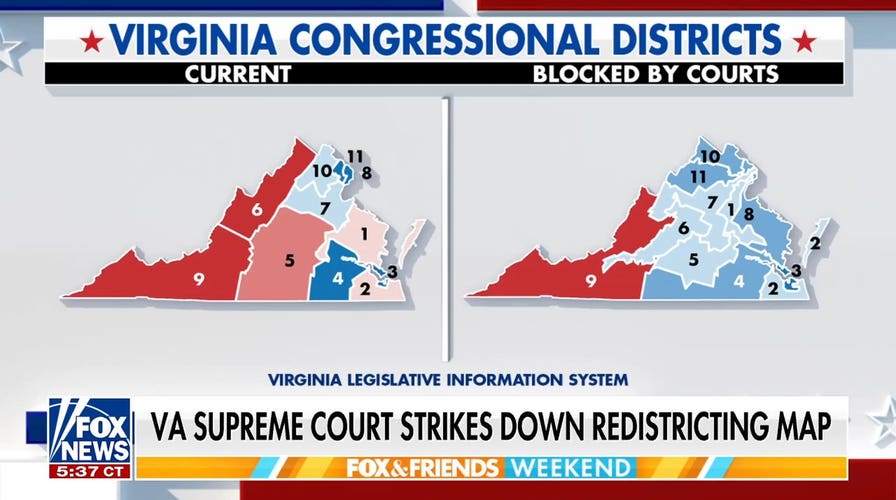 Virginia Supreme Court strikes down Democrats’ redistricting map
