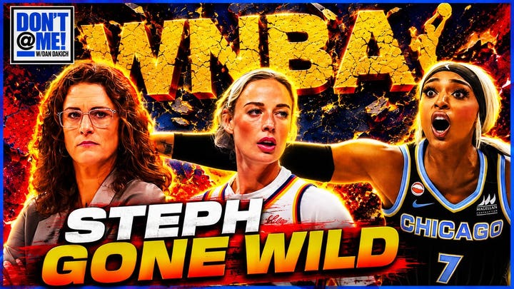 Angel Reese #5 blocks Brittney Griner
