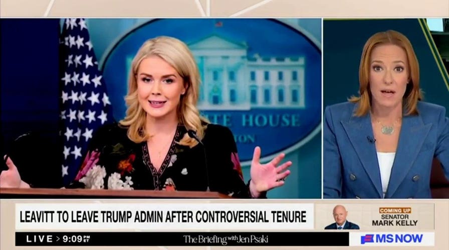 Jen Psaki claims Karoline Leavitt rarely faced tough questions as press secretary