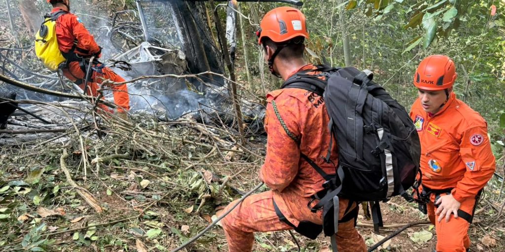 Queda de helicóptero na Vista Chinesa deixa quatro mortos no Rio