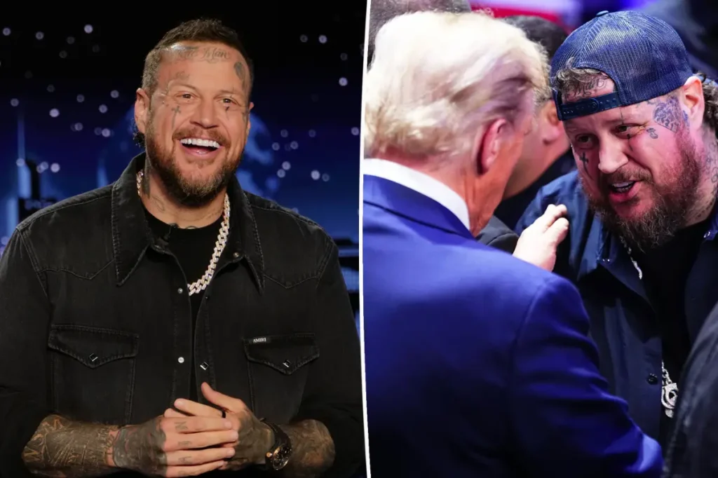 Jelly Roll responde a piadas políticas após chamar Trump de porco gordo no programa de Jimmy Kimmel