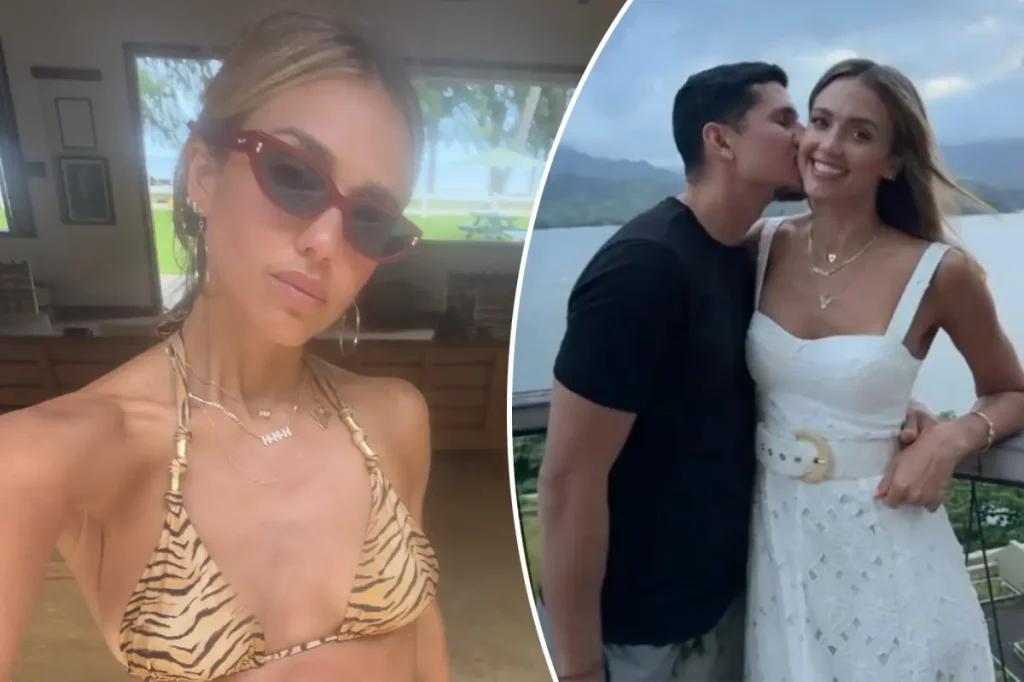 Jessica Alba compartilha registros do verão com família e namorado em novas fotos