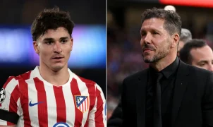 Julian Alvarez e Simeone terão reunião decisiva na segunda-feira para definir futuro no Atlético de Madrid