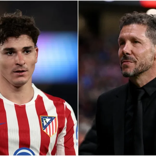 Julian Alvarez e Simeone terão reunião decisiva na segunda-feira para definir futuro no Atlético de Madrid
