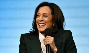 Kamala Harris mocked for using Trump's 'too big to rig' midterm cry