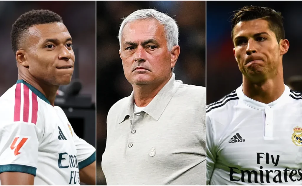 Mourinho elogia Mbappé e evita compará-lo a Cristiano Ronaldo no Real Madrid
