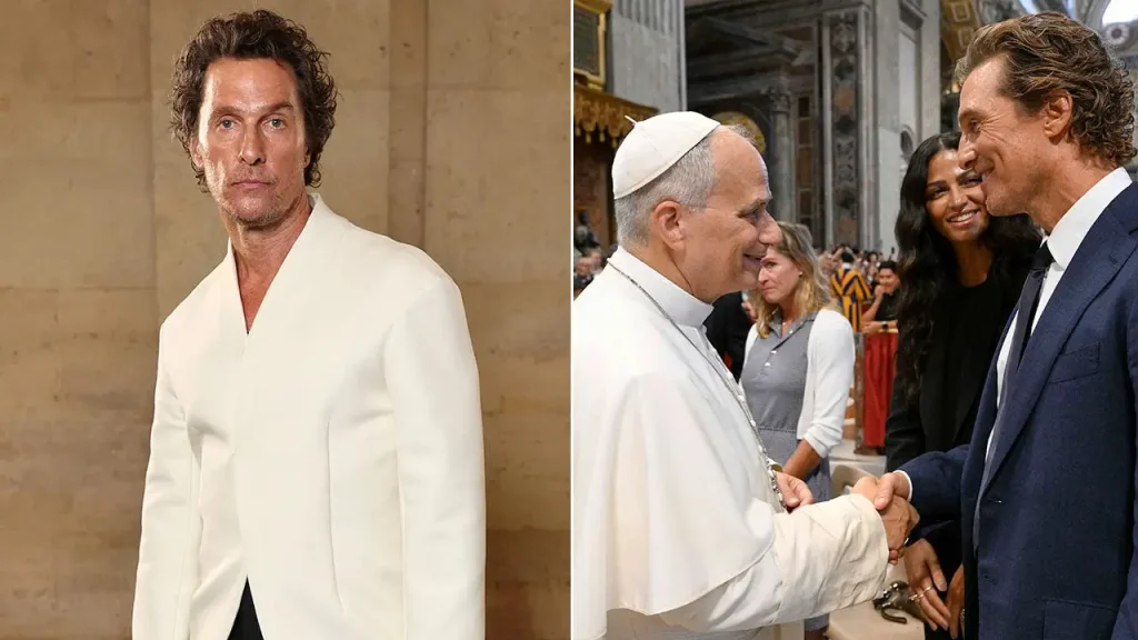 Encontro com o Papa Leão XIV desperta ambições políticas em Matthew McConaughey