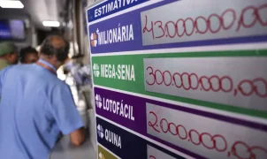 Mega-Sena acumula e prêmio chega a R$ 45 milhões; veja as dezenas sorteadas
