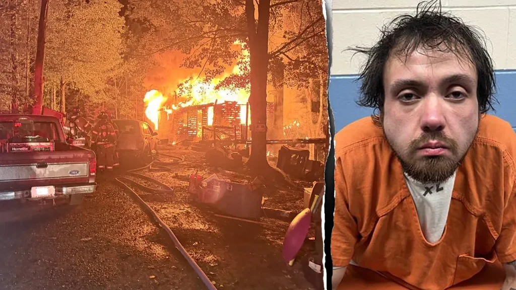 Homem rouba caminhão de resgate durante incêndio em sua casa e atropela mangueiras na fuga