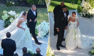 Jordyn Woods e Karl-Anthony Towns se casam em Malibu com vestido inspirado no glamour de Hollywood