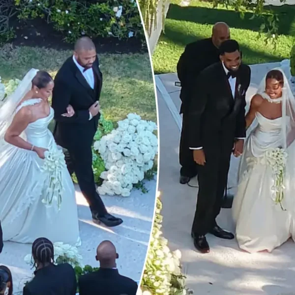 Jordyn Woods e Karl-Anthony Towns se casam em Malibu com vestido inspirado no glamour de Hollywood