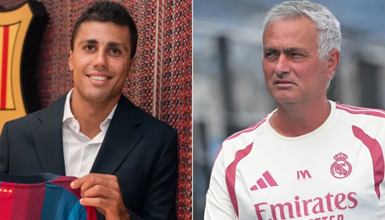 Mourinho explica por que Real Madrid desistiu de Rodri antes de o meia fechar com o Barcelona