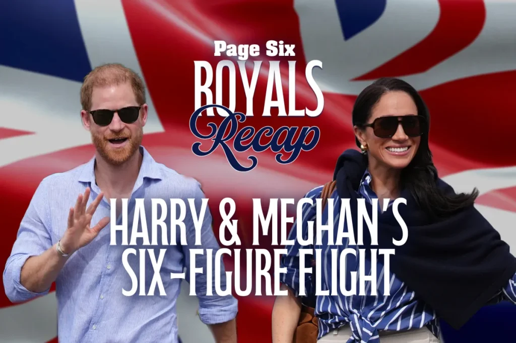 Harry e Meghan desembarcam no Reino Unido em voo particular estimado em US$ 120 mil