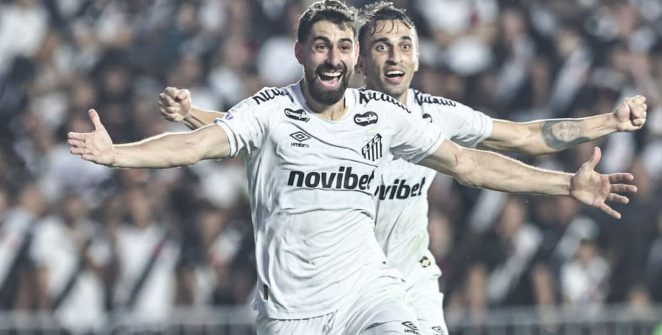 Santos vence o Vasco por 3 a 0 no Rio e deixa a zona de rebaixamento do Brasileirão