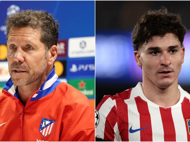 Simeone afirma que situação de Julián Álvarez no Atlético de Madrid é clara e descarta saída