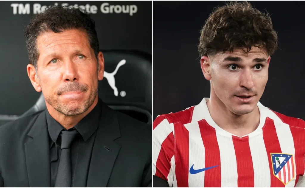 Simeone explica ausência de Julián Álvarez na estreia do Atlético de Madrid e encerra debate sobre saída