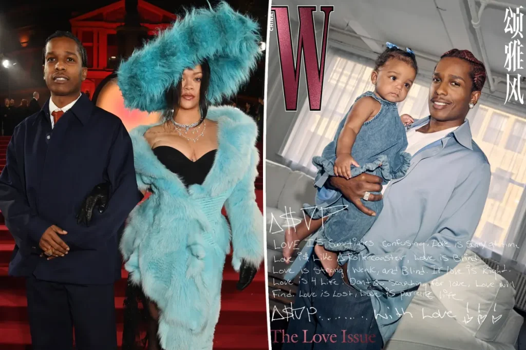 Filha de Rihanna e A$AP Rocky estampa capa de revista antes de completar 1 ano