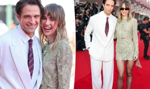 Robert Pattinson e Suki Waterhouse trocam beijos no Festival de Veneza