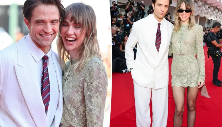 Robert Pattinson e Suki Waterhouse trocam beijos no Festival de Veneza