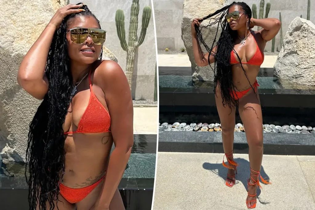 Taraji P. Henson exibe boa forma em ensaio de biquíni durante viagem ao México