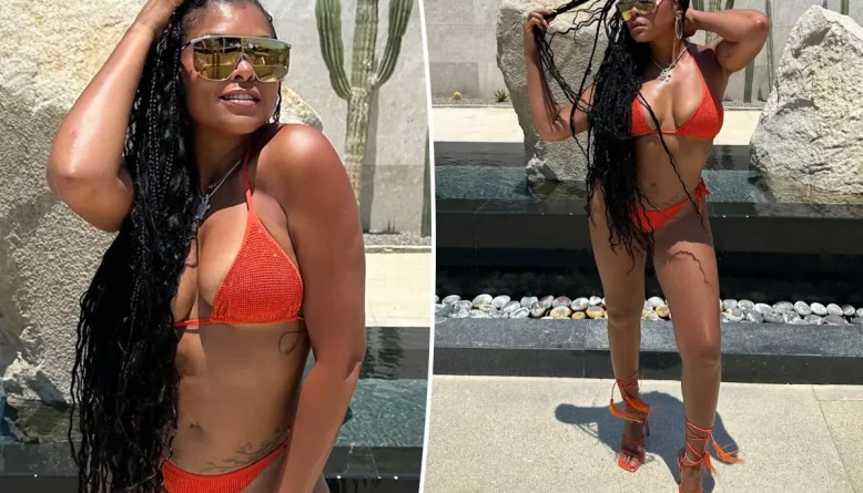 Taraji P. Henson exibe boa forma em ensaio de biquíni durante viagem ao México