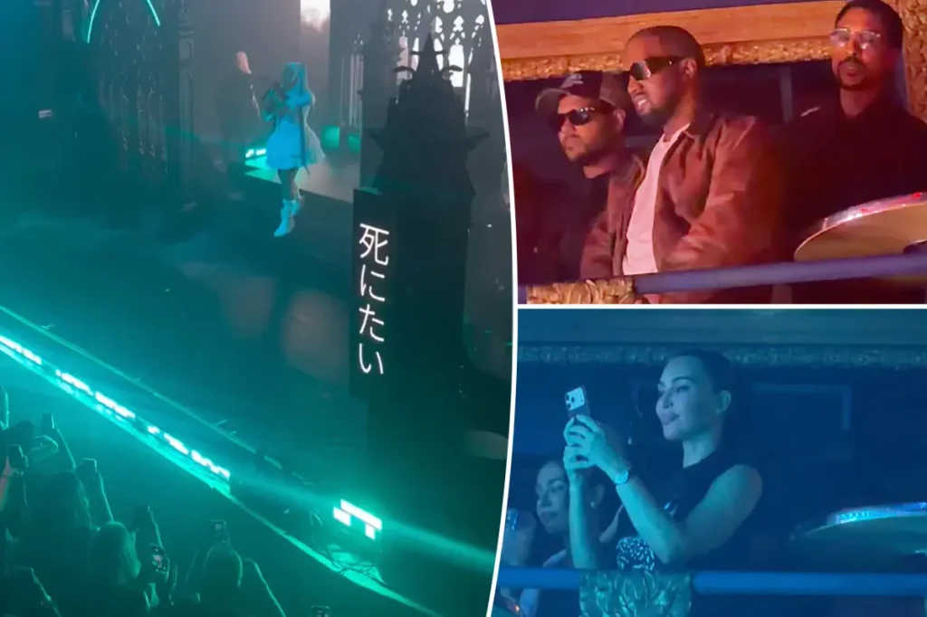 Kim Kardashian e Kanye West prestigiam primeiro show solo da filha North, em Chicago
