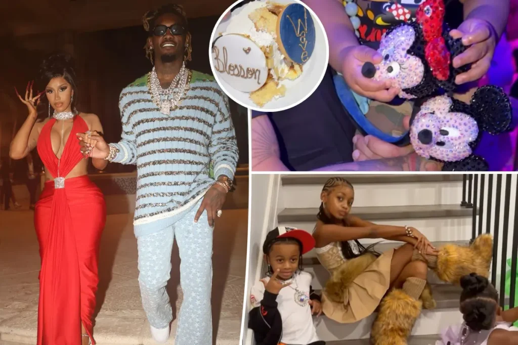 Cardi B e Offset se reencontram para festa de aniversário dos filhos em meio ao divórcio