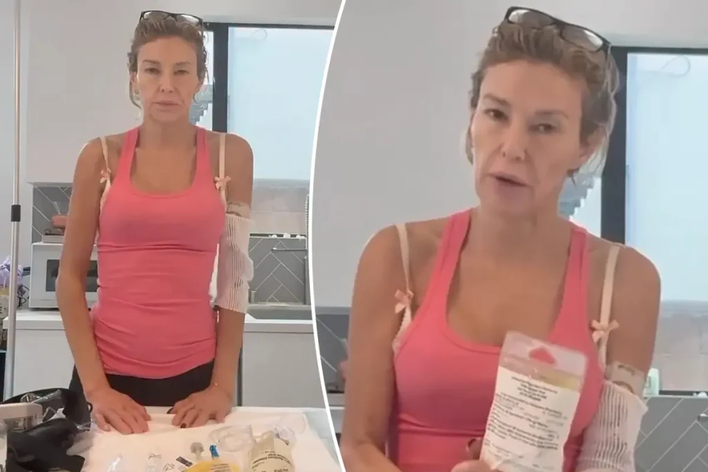 Brandi Glanville revela rotina exaustiva de tratamento: Passo quase 20 horas por dia na intravenosa