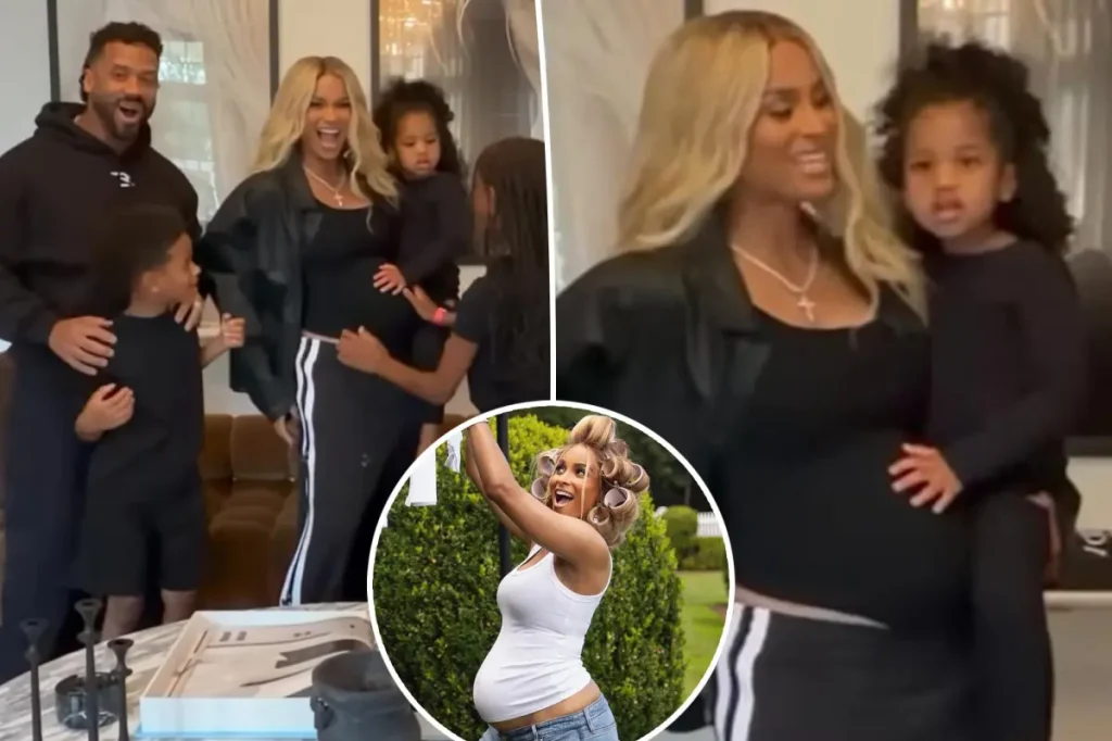 Ciara e Russell Wilson anunciam gravidez do quarto filho em vídeo com os filhos