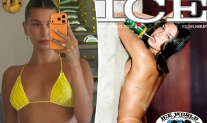 Hailey Bieber posa nua para capa de revista e homenageia raízes brasileiras