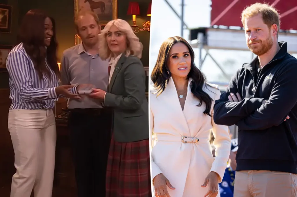 SNL UK satiriza retorno de Harry e Meghan ao Reino Unido em esboço de estreia