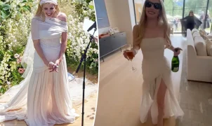 Emma Roberts diz não se arrepender de vestido de noiva estranho inspirado em boneca assombrada